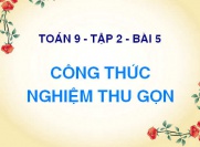 Công thức nghiệm thu gọn của phương trình bậc 2 (b' với delta phẩy) - Toán 9 tập 2 bài 5